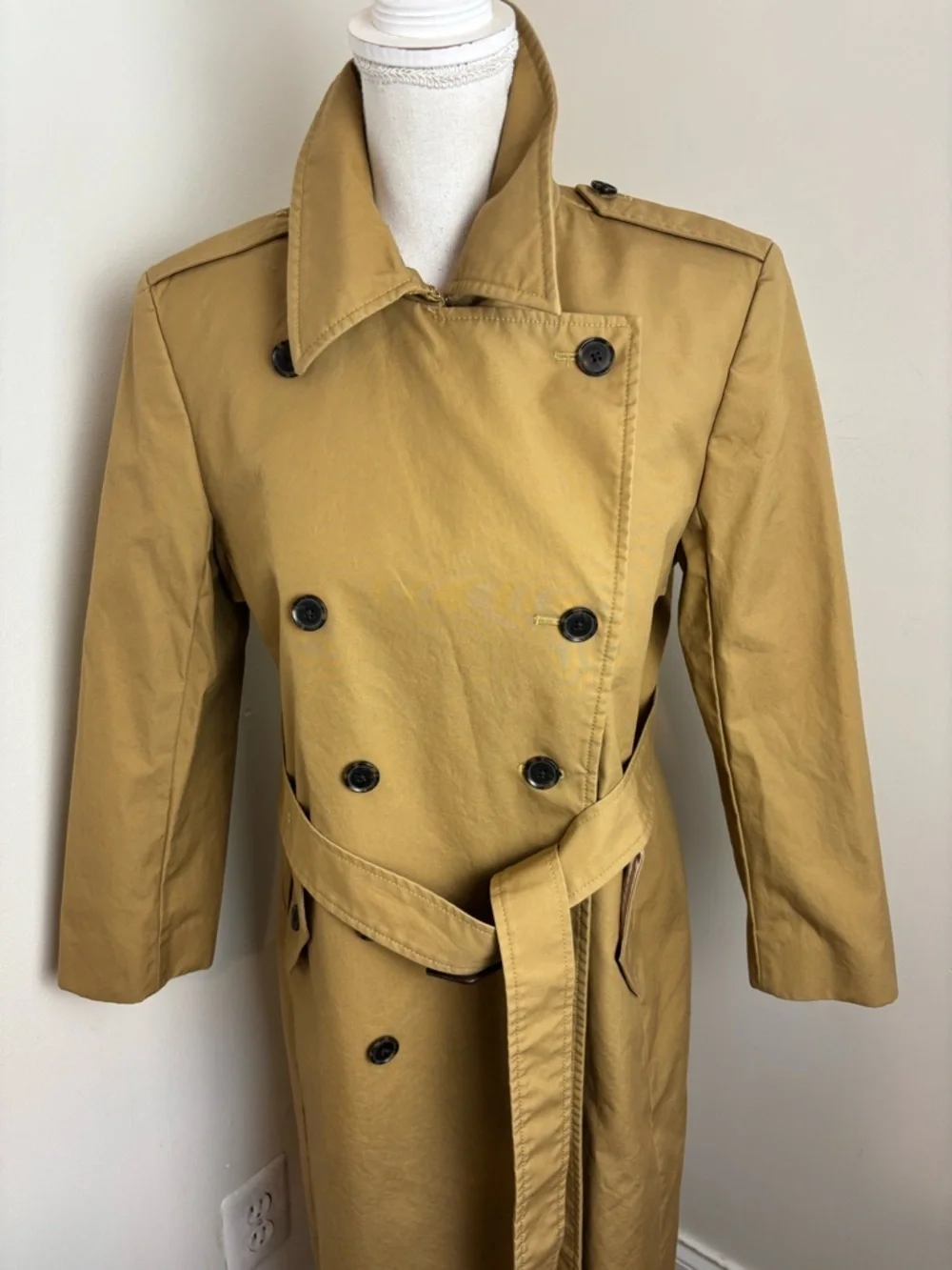J.Crew New Long Icon Trench Coat In Size 8P